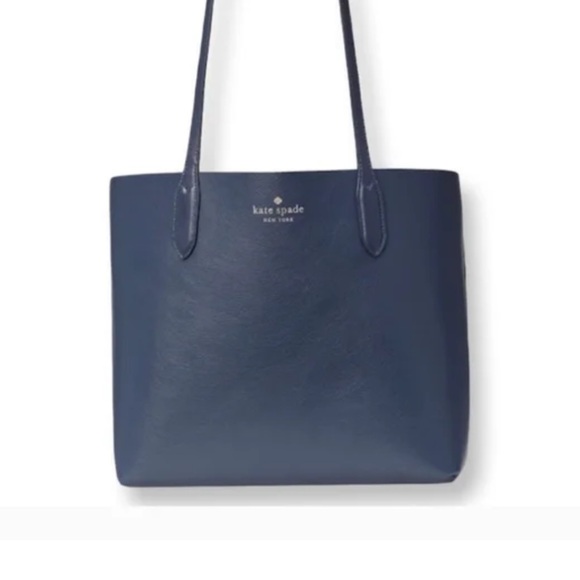 NEW! Kate Spade Ava Reversible Tote Candied Flower Blue. Comes new with tags - Picture 3 of 3